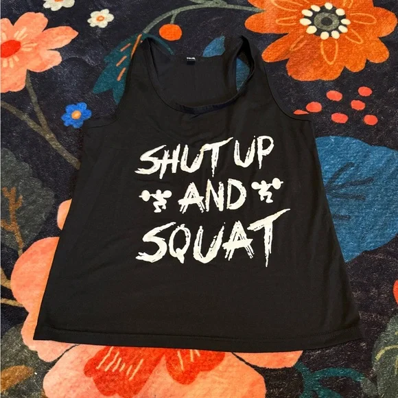 Black Graphic Tank Top - Picture 1 of 1